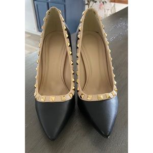 Studded stilletto heels